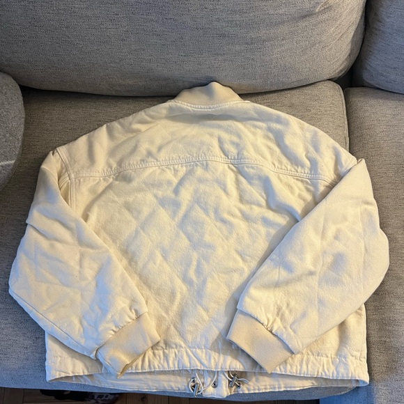 NWT Rag & bone quilted denim bomber jacket - beige - Picture 5 of 5